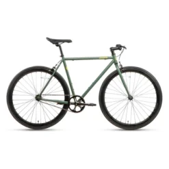 AVASTA BA9002WF-10 700C 58 Inch Single Speed Loop Fixed Gear Urban Commuter Fixie Bike With High-TEN Steel Frame For Adults 5' 11" To 6' 3", Green