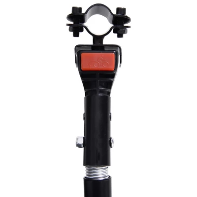 Aosom Foldable Bike Cargo Trailer Cart With Hitch, 88 Lbs. Capacity, 16' Wheels, Black - Image 6