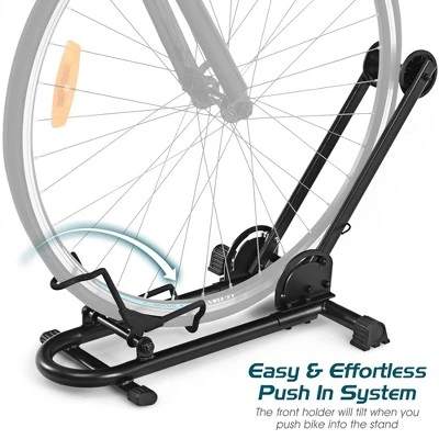 Costway Foldable Bike Floor Parking Rack Home Garage Storage Stand Fit 20''-29'' - Image 5