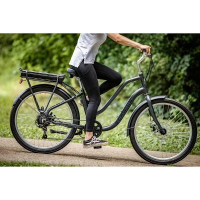 Schwinn Adult Mendocino 26'' Step Through Electric Bike - Matte Blue - Image 10