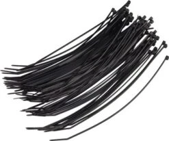 Wheels Manufacturing Zip Tie Black 200mm X 2.5mm 100 Count