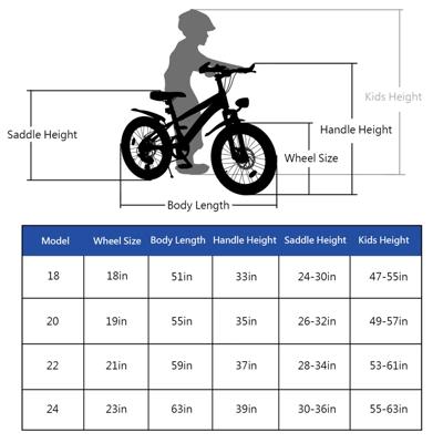 DSVIMOY 24 Inch Kids Mountain Bike For Boys & Girls Ages 7-12, 7-Speed Gears, Silver, 62.4"*25"*39" - Image 2