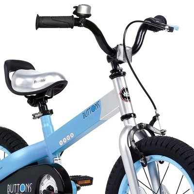 RoyalBaby Buttons Kids Bike Bicycle With Kickstand, 2 Brake Styles, Reflectors, For Boys And Girls Ages 5 To 9 - Image 2