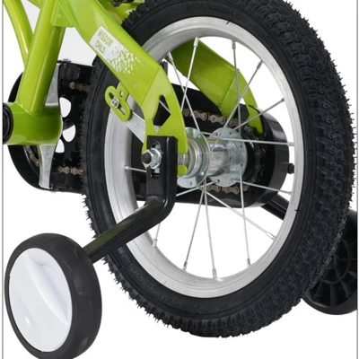 INFURNIC Bicycles 18 Inch Kids Bike With Training Wheels And Adjustable Saddle For Boys And Girls, Green, 46.4"*20.3"*30.8" - Image 2
