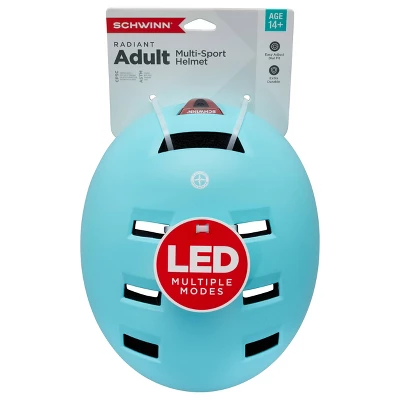 Schwinn Women's Radiant LED Bike Helmet - Matte Light Blue - Image 5
