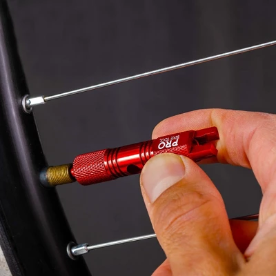 PRO BIKE TOOL Valve Core Tool For Road Bike And Motorcycle Set-ups, Red - Image 2