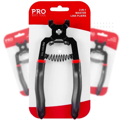 PRO BIKE TOOL 2-in-1 Master Link Chain Pliers - Equipment For Road Cycling And MTB- Chain Link Replacement - Chain Quick Release