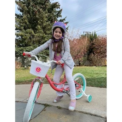JOYSTAR Fairy Toddlers Kids Bike For Girls Ages 2-9 Years Old, 12 14 16 18 Inch Kids Bike With Training Wheels, Basket