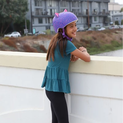 Krash! Youth Leopard Kitty Helmet - Purple - Image 6