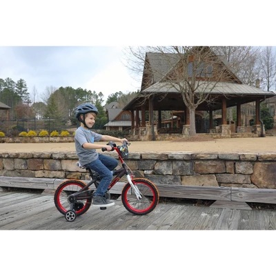 Hot Wheels 16" Kids' Bike - Black/Red - Image 6