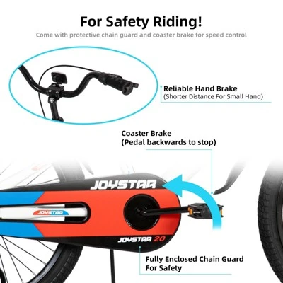 JOYSTAR Sports Kids Bike For Boys And Girls, 12 14 16 20 Inch Kids Bicycles With Training Wheels - Image 6