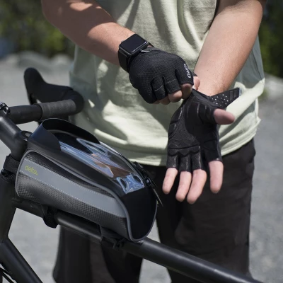 Delta Cycle Top Tube Phone Bike Bag - Black - Image 7