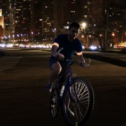 Unique Bargains Reflective Bands For Arm Reflective Armbands High Visibility Night Cycling Riding Reflector Tape Straps Bracelet 13.78"x1.89"