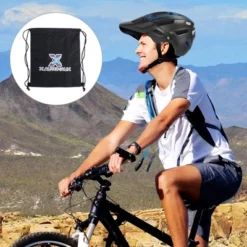 Unique Bargains Adult Road Cycling Helmet Moutain Bike Helmet Black Blue 1 Piece