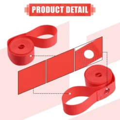 Unique Bargains 700C 27" Bike Bicycle Wheel Rim Strip Rim Tape Liner Inner Tube Protection Band PVC 2 Pcs