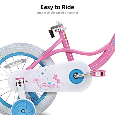 JOYSTAR Fairy Toddlers Kids Bike For Girls Ages 2-9 Years Old, 12 14 16 18 Inch Kids Bike With Training Wheels, Basket - Image 7