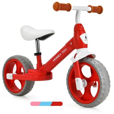 Honey Joy Kids Balance Bike Toddler Training Bicycle W/ Feetrests For 2-5 Years Old RedBluePink - Image 12