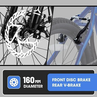 RISOKEYS 20 Inch Kids' Bike - Mountain Bike For Ages 8-12 Years Old Boys & Girls,7 Speed Kids' Bicycles, Front Suspension Disc U Brake - Image 6