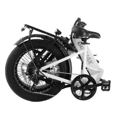GOTRAX Adult F2 20" Step Through Electric Folding Bike - White - Image 7