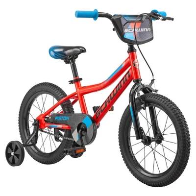 Schwinn Piston 16" Kids' Bike - Black/Blue/Red - Image 2