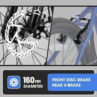 Gulches Kids Bike For Ages 6-12, 20"×2.125" Tires, 7-Speed Drivetrain, Front Disc/Rear V-Brake, Suspension Fork, Ergonomic Steel Frame - Image 3