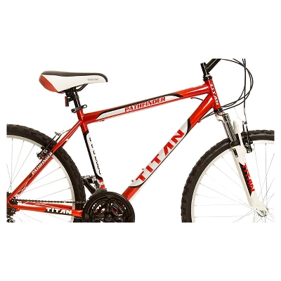 TITAN Men's Pathfinder 26" Mountain Bike - Red - Image 5