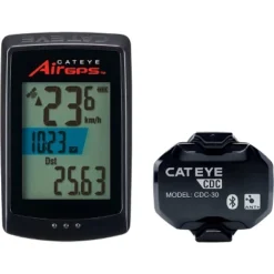CatEye AirGPS Cycling Computer And CDC-30 Cadence Sensor - CC-GPS100/CDC-30