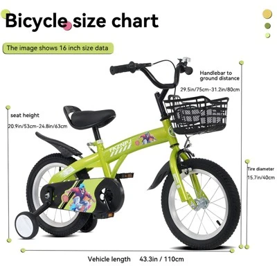 KWPZQEB Kids Bike Freestyle Training Free Balance To Pedal Easy Learning Bicycle For 5-10, Child Bicycles With Removable Training Wheels,Training Bike - Image 3