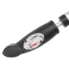 Alloy Double Head Mini Pump With Gauge, Black/Silver