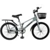 Topteng 20" Kid's Bike With Basket For Boys And Girls - Mist Blue