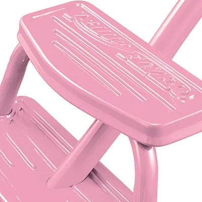 Radio Flyer 33PZ 12 Inch Spoked Front Wheel Kids Classic Style Steel Framed Dual Deck Tricycle With Handlebar Bell And Streamers, Pink - Image 3