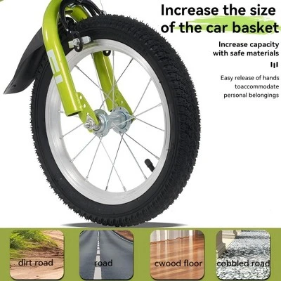 HTUTWOO Sporty Kids Bike, With Training Wheels And Stand Adjustable Saddle Suitable, For Boys And Girls Aged 4-8 Years - Image 10