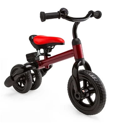 HearthSong 2-in-1 Lightweight Folding Tricycle And Balance Bike For Beginning Riders - Image 2