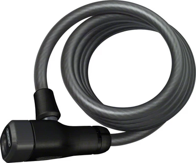 ABUS Star 4508 Keyed Coiled Cable Lock Black 150cm X 8mm Without Bracket