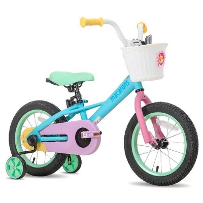 Joystar Macaroon 14 Inch Ages 3 To 5 Kids Boys Girls Toddler Balance Training Wheels Coast Brake Bike Bicycle, Pastel - Image 6