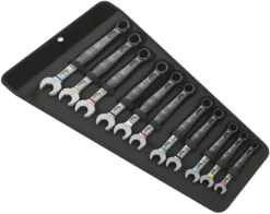 Wera 6003 Joker 11 Piece Combination Wrench Bike Tool Set, Works W/ 2go System
