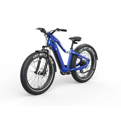 OKAI Ranger 26" Step Over Electric Mountain Bike - Mariner Blue - Image 3