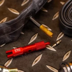 PRO BIKE TOOL Valve Core Tool For Road Bike And Motorcycle Set-ups, Red