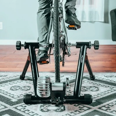 Alpcour Indoor Fluid Bike Trainer Stand - Portable, Stainless Steel, Dual-Lock System - Image 2
