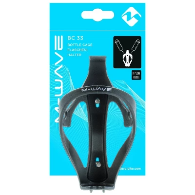 M-Wave BC 33 Gram Water Bottle Cage, Black - Image 3