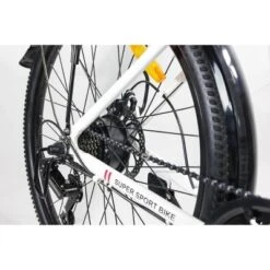 GOTRAX Adult Endura 26" Step Over Electric Cruiser Bike - White