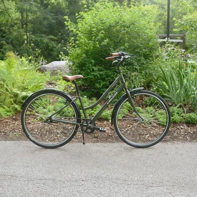 HEAD Groove 700c Belt Drive City Bike, Moss Green - Image 2