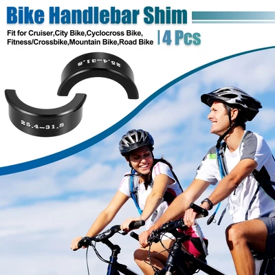 Unique Bargains Bike Handlebar Shims Handlebar Stem Adapter 4 Pcs