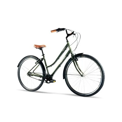 HEAD Groove 700c Belt Drive City Bike, Moss Green