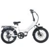 GOTRAX Adult F2 20" Step Through Electric Folding Bike - White