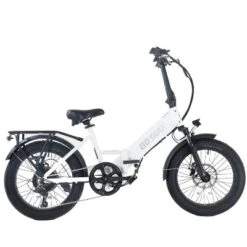 GOTRAX Adult F2 20" Step Through Electric Folding Bike - White