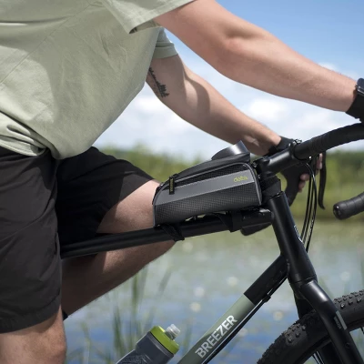 Delta Cycle Top Tube Phone Bike Bag - Black - Image 4