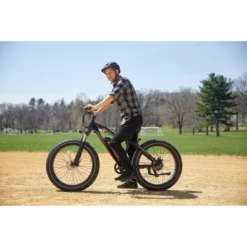 Go Power Bike 26" Go Speed Step Over Electric Mountain Bike - Black
