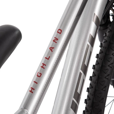 Huffy Highland Mountain Bike - 24" Wheels - 21 Speeds - Silver - Image 6