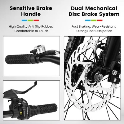 KTMBDW Kids Mountain Bike, 20 Inch Fat Tire Bike For Teen Ages 6-14 Year Old, Bicycle With Wide Tires And 7 Speed Drivetrain - Image 4